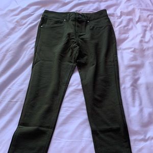 dark green trin & go jegging size large